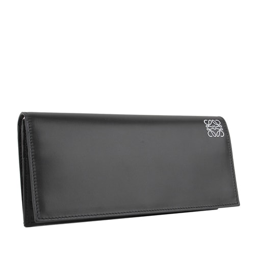 【包郵包稅】LOEWE/羅意威 男士黑色真皮長款錢包