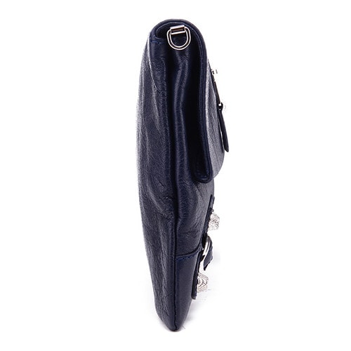 Balenciaga/巴黎世家中性款式機(jī)車包羊皮單肩包327079 D94I