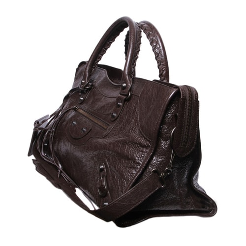 Balenciaga/巴黎世家 女士純色羊皮中號(hào)提挎兩用包 168028 D94JT 2065