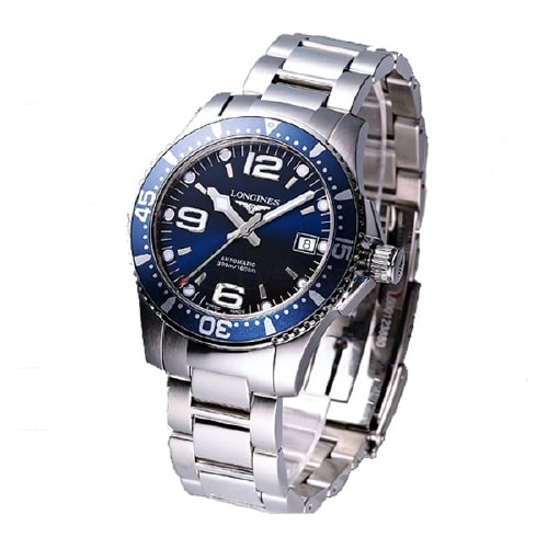 LONGINES/浪琴康卡斯自動(dòng)機(jī)械潛水男表(L3.641.4.96.6)