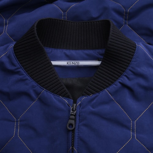 KENZO/高田賢三 藏藍色長袖立領夾克男士外套 1MB 5BL102 78