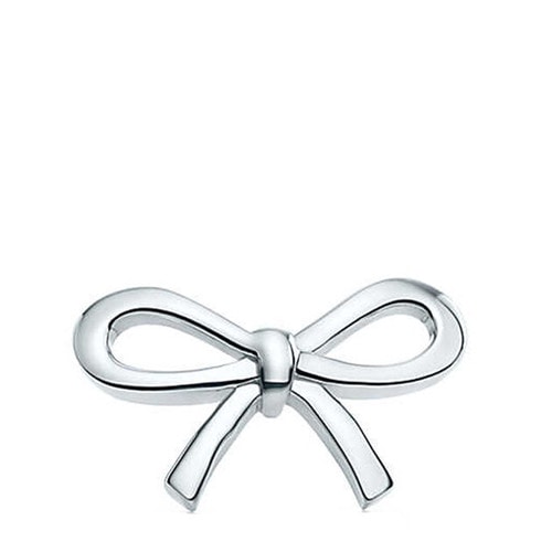 Tiffany & Co 蒂芙尼 迷你蝴蝶結(jié)穿針耳釘 161031