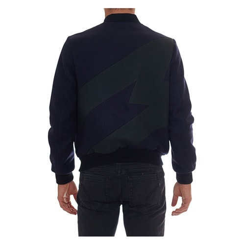 MSGM/MSGM 男士 純棉 拼接細節(jié) 夾克 BR