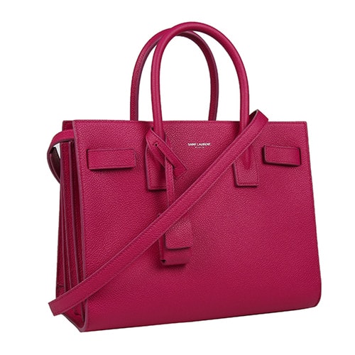 Yves saint Laurent/圣羅蘭 牛皮革YSL風琴背提包 女士單肩包 392032B681N