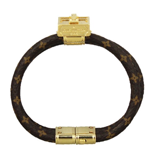 Louis Vuitton/路易威登 PETITE MALLE系列 經(jīng)典花紋老花色 包包款手鐲/手環(huán) 19號 M6154E