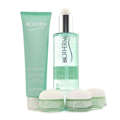 Biotherm/碧歐泉潤(rùn)透爽膚組合套裝（潔面150ml+水200ml+水分露15ml*3））