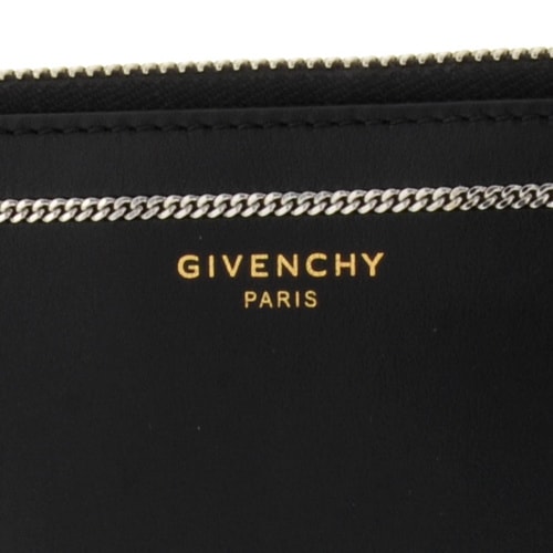 Givenchy/紀梵希 男士黑色真皮金屬裝飾手拿包 BK06071495 001