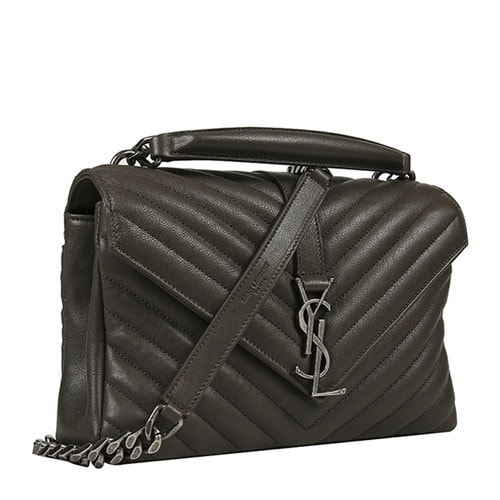 Yves saint Laurent/圣羅蘭 16秋冬新品 牛皮革YSL黑標鏈條女士手提包 428056BRM04