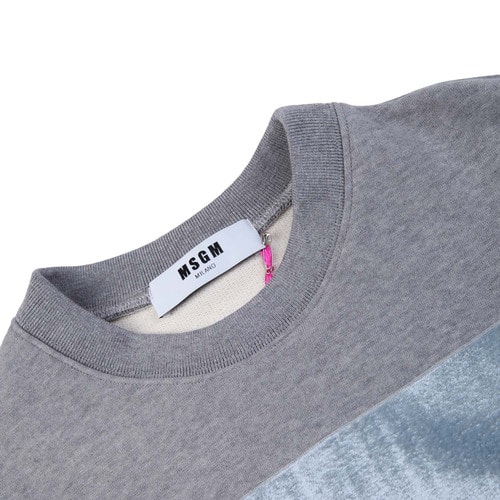MSGM/MSGM灰色純棉時尚女士衛衣,MDM114A 710,96,L