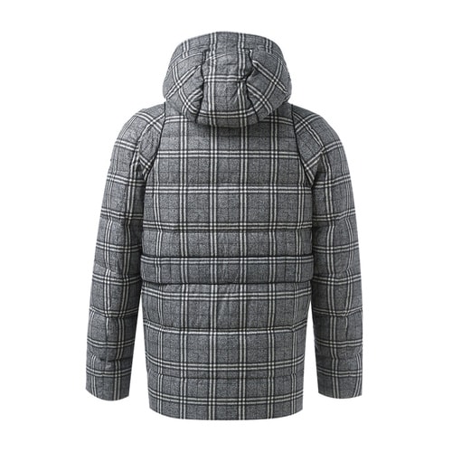 Moncler/蒙克萊 男士外套 尼龍面料格紋連帽設(shè)計(jì)男士羽絨服