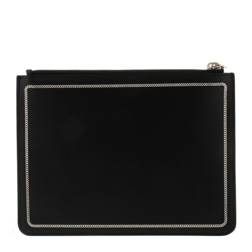Givenchy/紀梵希 男士黑色真皮金屬裝飾手拿包 BK06071495 001