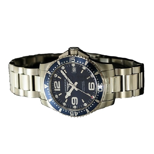 LONGINES/浪琴康卡斯自動(dòng)機(jī)械潛水男表(L3.641.4.96.6)
