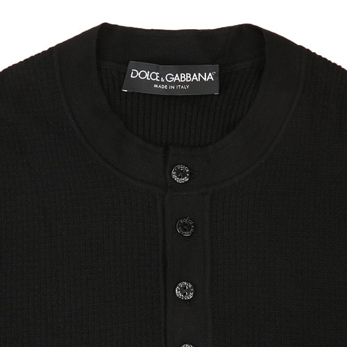 Dolce&Gabbana/杜嘉班納男針織衫-男士黑色時(shí)尚毛衫