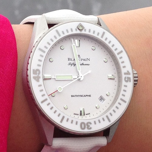 BLANCPAIN/寶珀五十噚系列女式自動機械腕表5100-1127-W52A