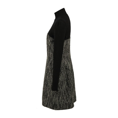 DIOR/迪奧 秋冬修身拼接長袖高領羊毛連衣裙 女士連衣裙 5A21617A1176PP1605