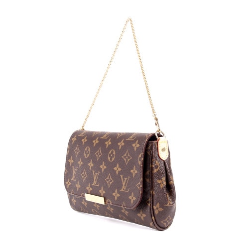 Louis Vuitton/路易威登 大號(hào) FAVORITE Monogram 女士鏈條包（配皮肩帶）M40718 帆布/配皮