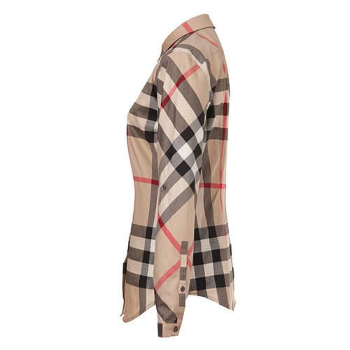 BURBERRY/博柏利 經(jīng)典格紋 棉質(zhì) 長袖 女士襯衫#3918091