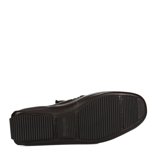 Bottega Veneta/葆蝶家 咖啡色編織牛皮男士樂(lè)福鞋休閑鞋 308160 VQ921 2006