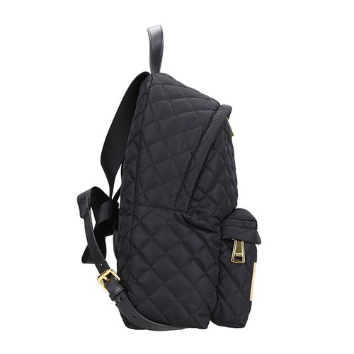 MOSCHINO/莫斯奇諾 女士菱格尼龍雙肩包 7607 黑色