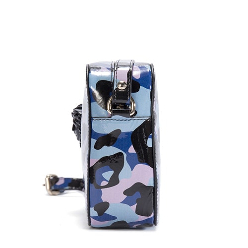 【16年秋冬新品】VERSACE/范思哲女士藍色牛皮錢包