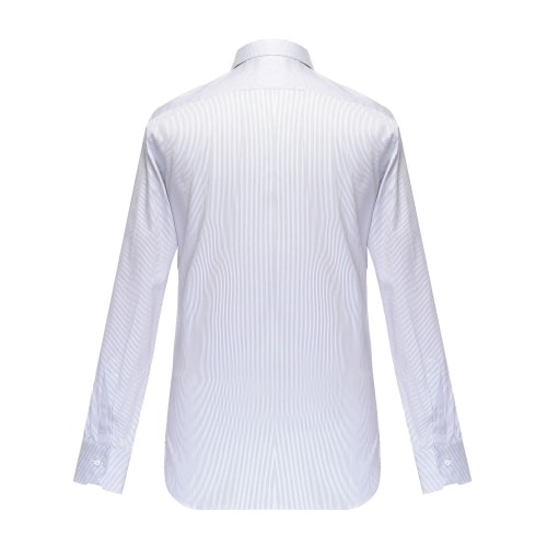 ERMENEGILDO ZEGNA/杰尼亞 尖領純棉條紋休閑襯衫 803126 男士襯衫