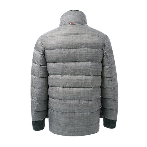 Moncler/蒙克萊 男士外套 尼龍幾何印花拼接立領(lǐng)男士羽絨服