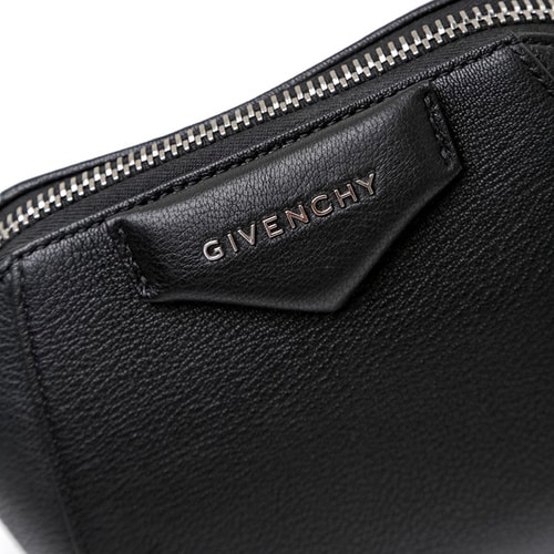Givenchy/紀梵希 女士黑色羊皮木紋手拿包BC06826012 001